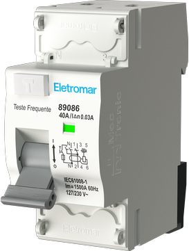 {produtos-eletromar::CD240P - Interruptor Diferencial, 2 Polos, Classe AC, 40A, 30mA, Inviole}
