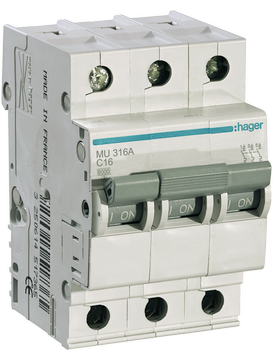 Disjuntor :hager MU316A