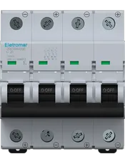 {produtos-eletromar::JDC6W420E - Disjuntor IEC, Corrente Contínua, 4 Polos, 20A, 1000Vcc, 6kA}