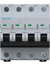 JDC6W432E- Disjuntor IEC, Corrente Contínua, 4 Polos, 32A, 1000Vcc, 6kA