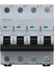 JDC6W440E- Disjuntor IEC, Corrente Contínua, 4 Polos, 40A, 1000Vcc, 6kA