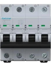 JDC6W450E- Disjuntor IEC, Corrente Contínua, 4 Polos, 50A, 1000Vcc, 6kA