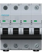 JDC6W463E- Disjuntor IEC, Corrente Contínua, 4 Polos, 63A, 1000Vcc, 6kA