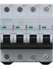 JDC10W425E - Disjuntor IEC, Corrente Contínua, 4 Polos, 25A, 1000Vcc, 10kA