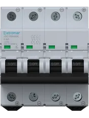 JDC10W480E - Disjuntor IEC, Corrente Contínua, 4 Polos, 80A, 1000Vcc, 10kA