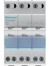 {produtos-eletromar::JCDS340P - Chave Comutadora 3 Polos, 40A, 17kA, 230Vca/400Vca}
