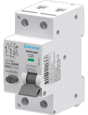 {produtos-eletromar::JWDF220P - Disjuntor Diferencial F, 2 Polos, 6KA, 20A, 30mA}