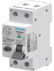 {produtos-eletromar::JWDB225P - Disjuntor Diferencial B, 2 Polos, 6kA, 25A, 30mA}
